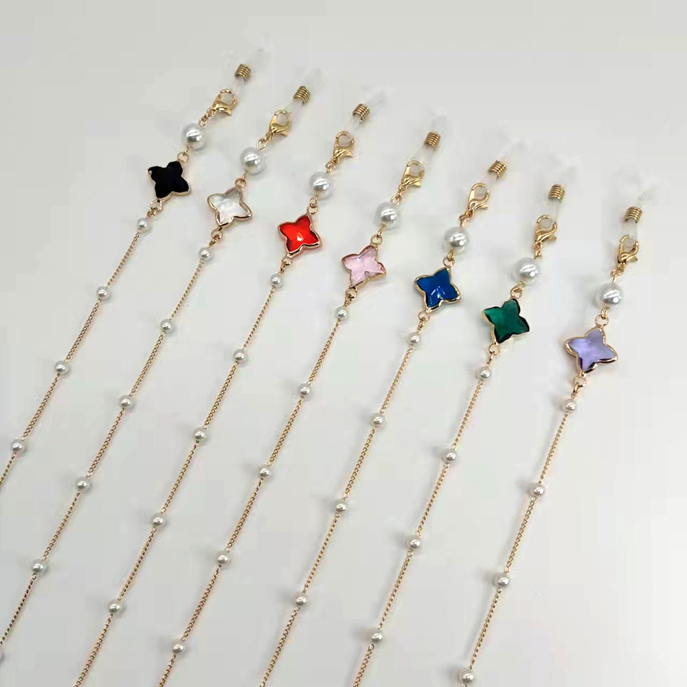 Silicone Mask Bracket - Vrouwen lenzenvloeistof ketting plastic kraal hart